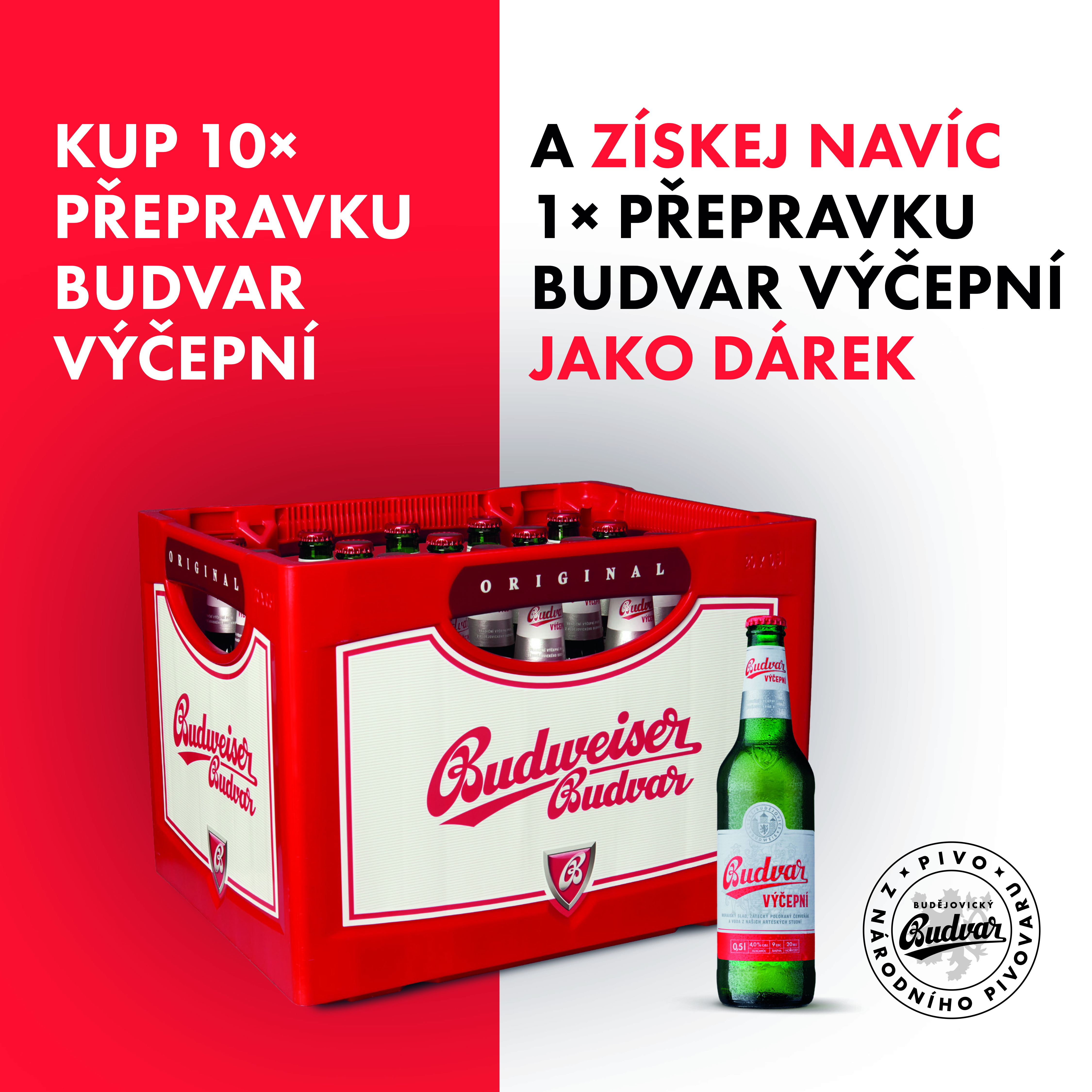 Budvar -  BU výčepní 10+ 1